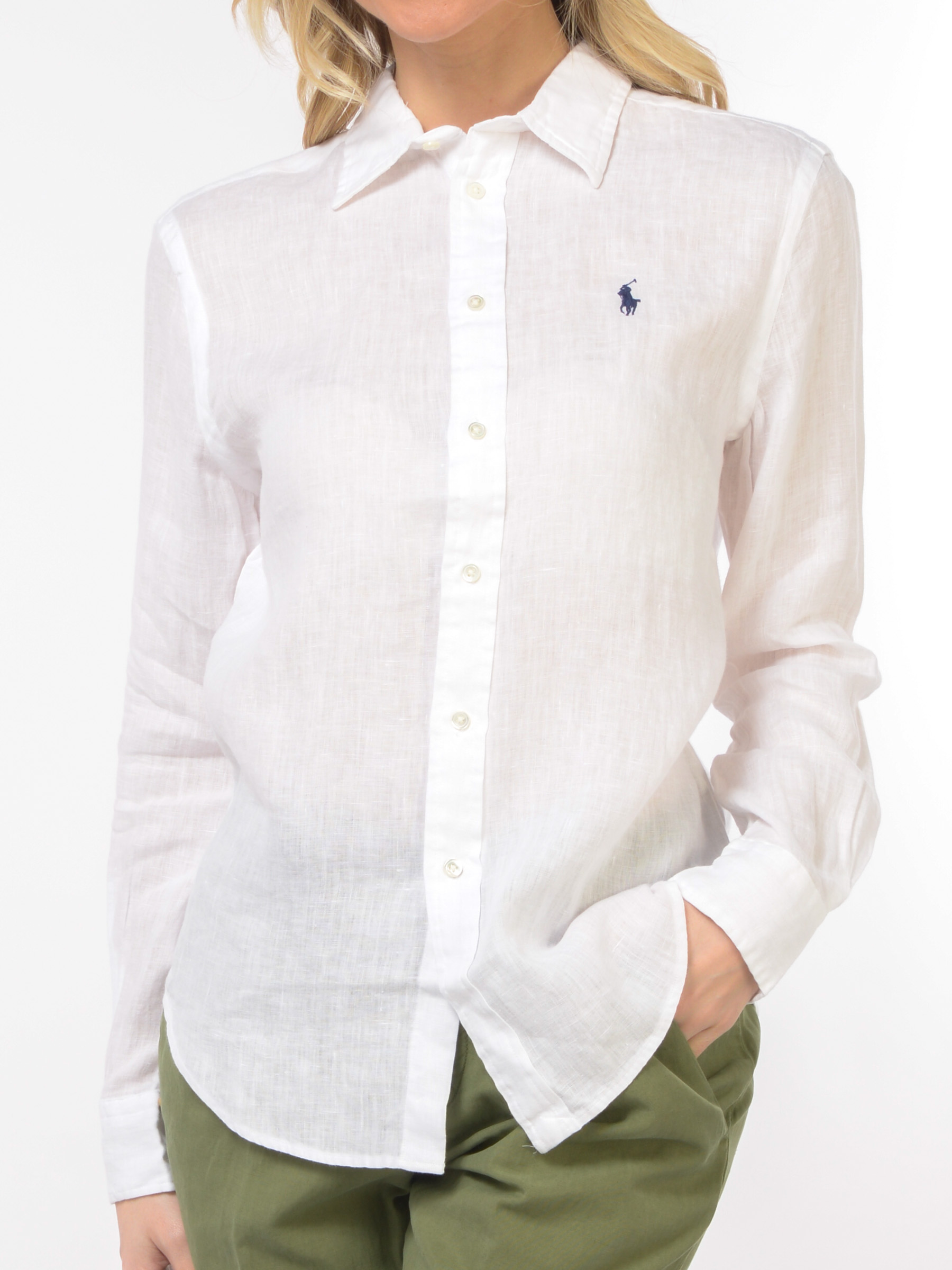 camicia da donna Ralph Lauren in lino con Classic Fit