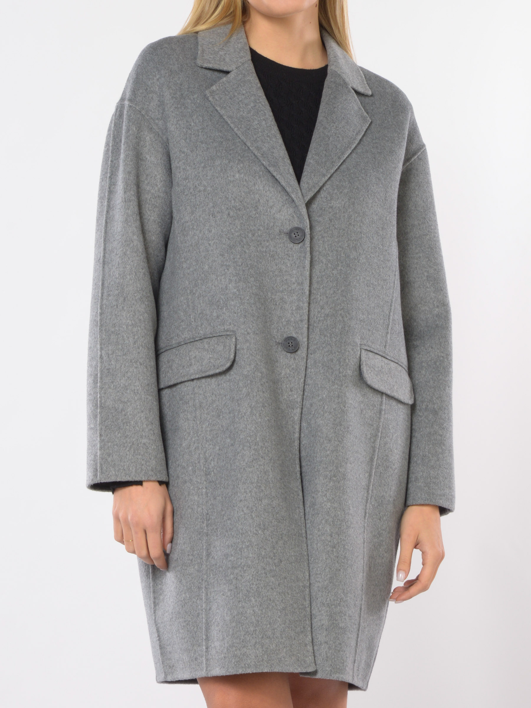 cappotto da donna Kaos over in misto lana e viscosa