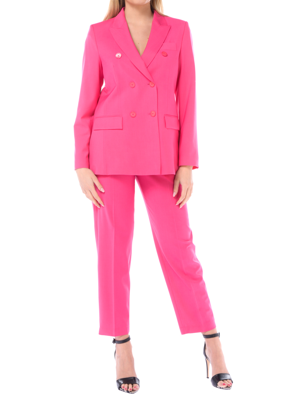completo Pantalone da donna Seventy in lana a doppiopetto