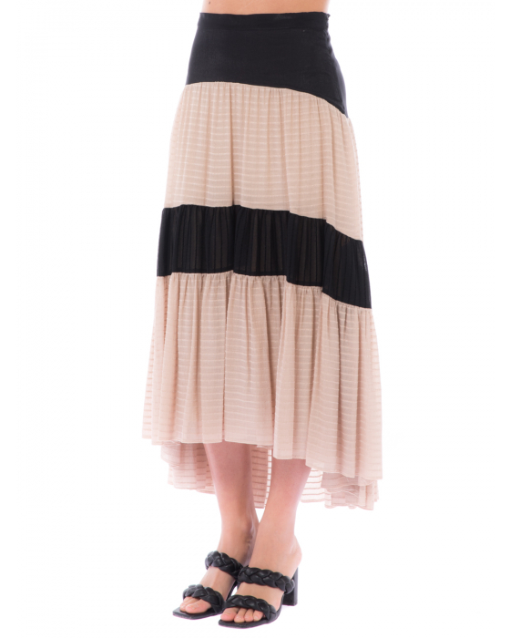 Gonna Lunga Donna A Pieghe - Vita Alta, Tessuto Morbido In Cotone, Stile Vintage, Perfetta Per Casual E Vacanze