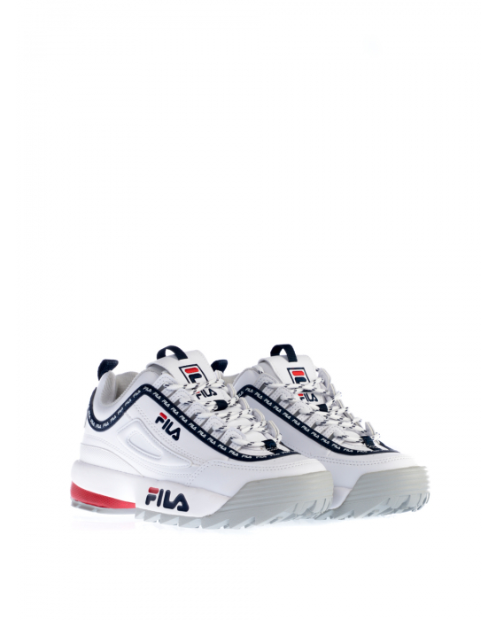 SneakersFila in Pelle scamosciata di colore Bianco Donna Sneaker da Sneaker Fila 