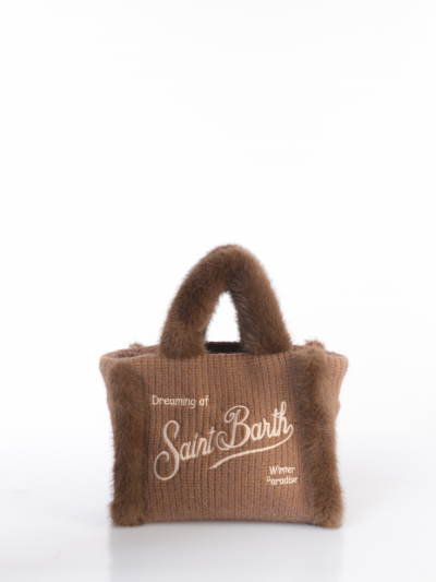 borsa a mano da donna Mc2 Saint Barth Mini con profili peluche
