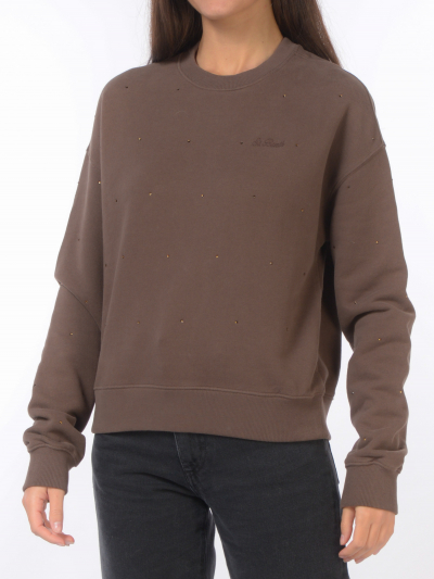 felpa da donna Mc2 Saint Barth con strass e logo