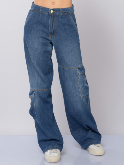 jeans da donna Kaos cargo con impunture