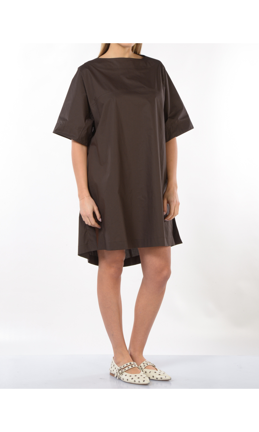 abito corto da donna Meimeij a tunica a manica corta