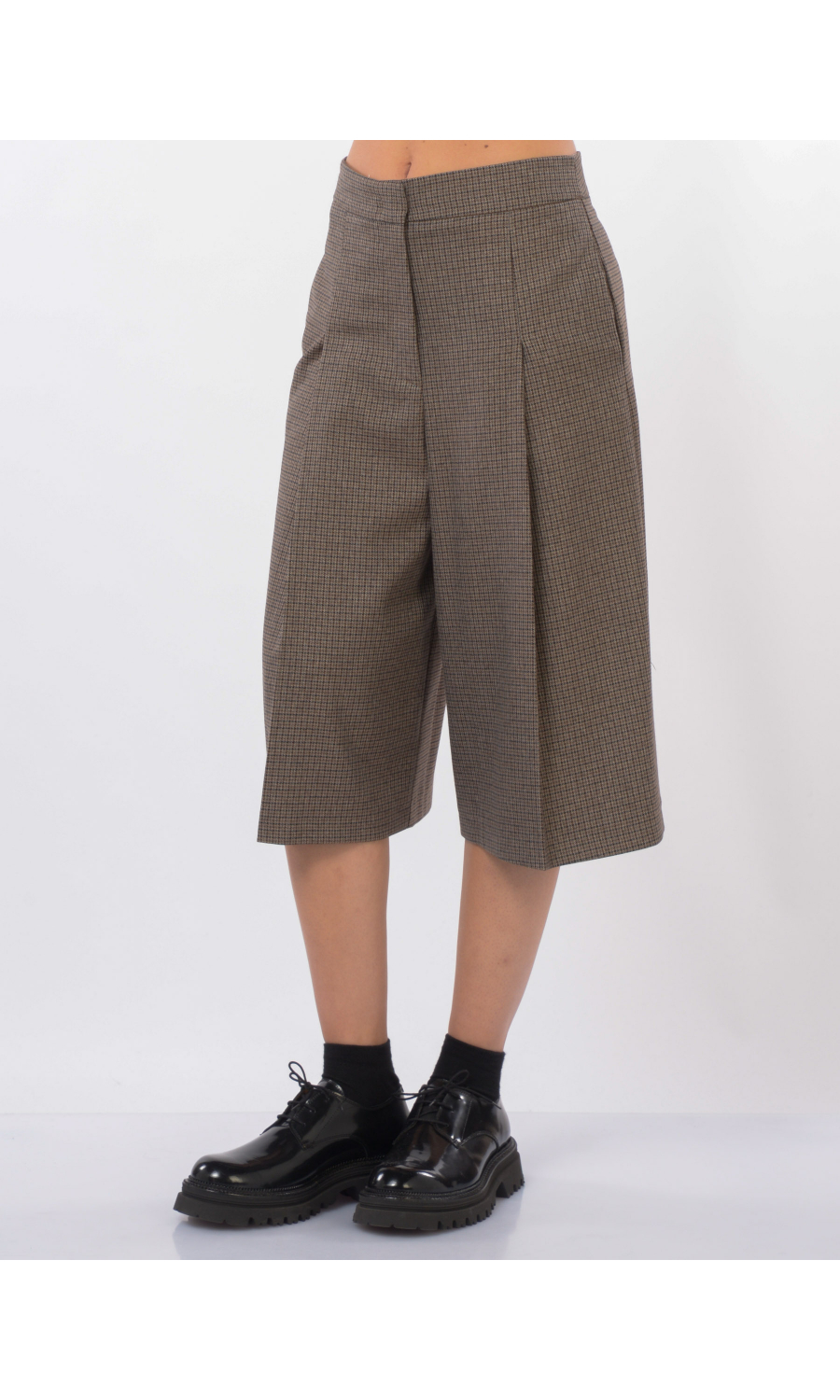 pantalone da donna Kaos in pied de poul con pinces