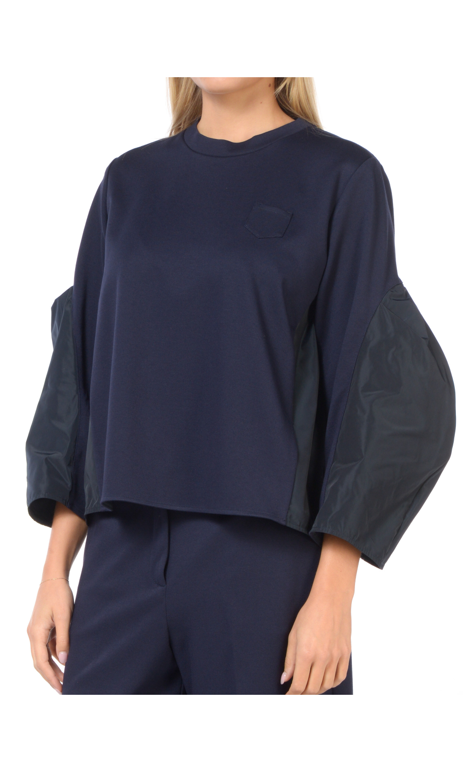 blusa da donna Meimeij bitessuto a girocollo