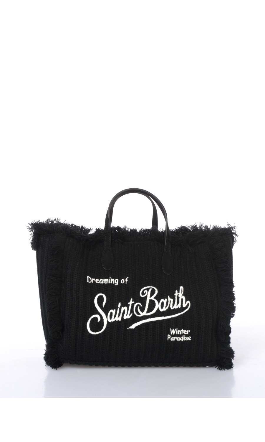 borsa a mano da donna Mc2 Saint Barth Medium in maglia con logo
