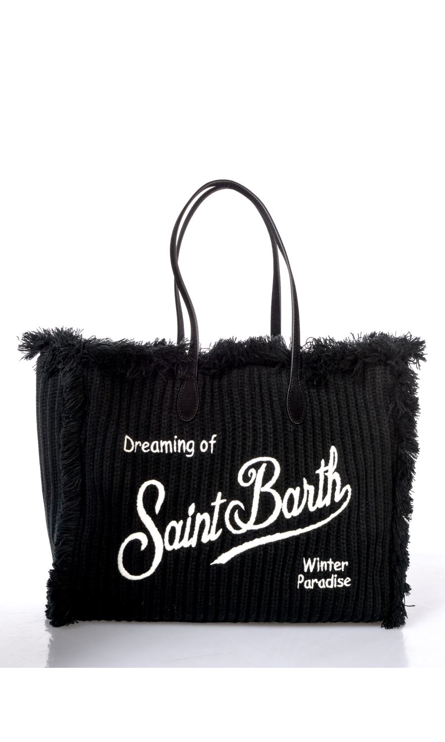 borsa a mano da donna Mc2 Saint Barth Big in maglia con logo
