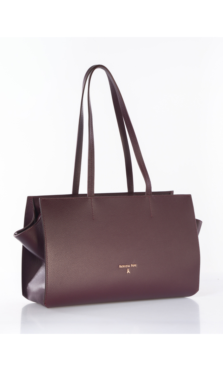 borsa a mano da donna Patrizia Pepe shopper in vera pelle