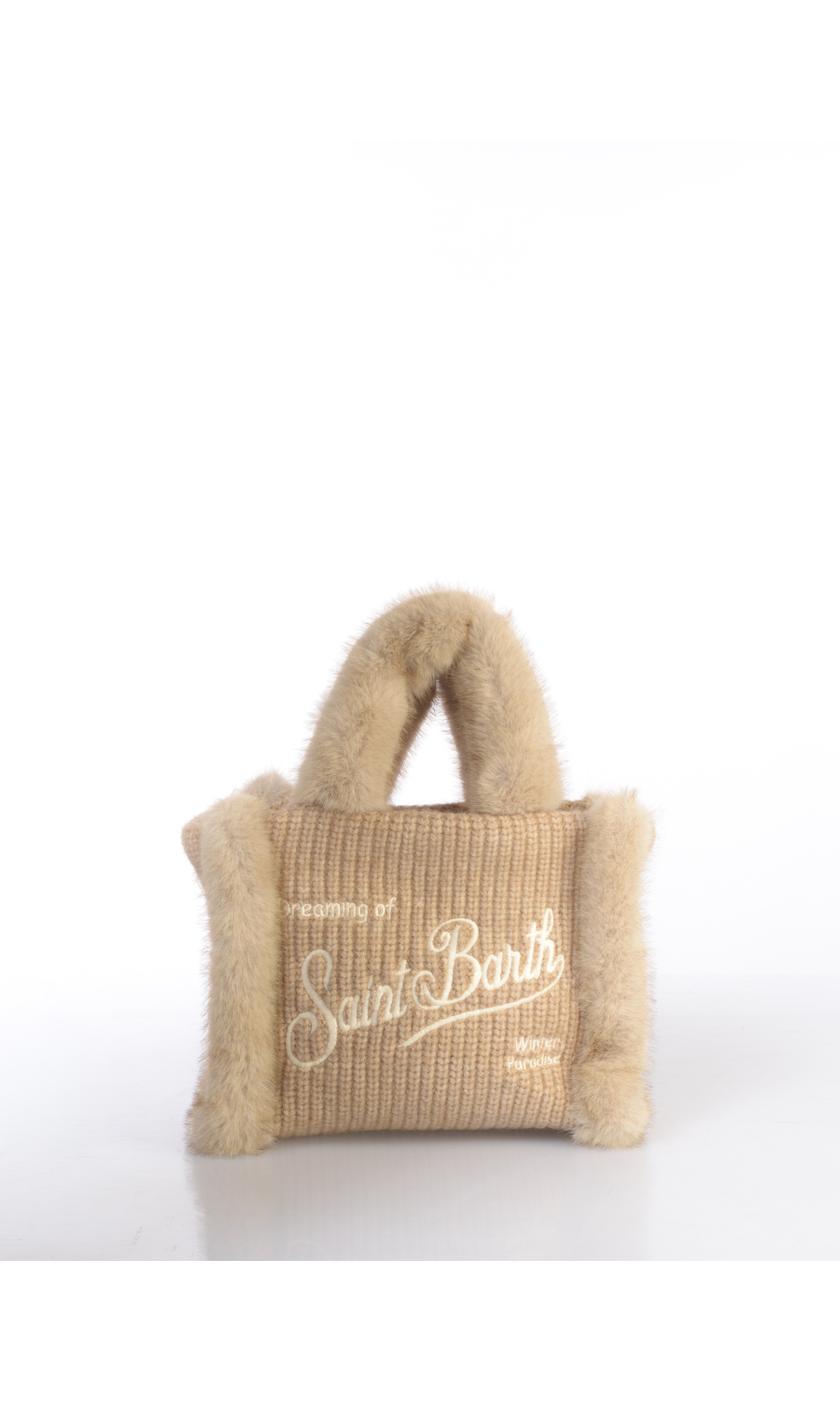 borsa a mano da donna Mc2 Saint Barth Mini con profili peluche