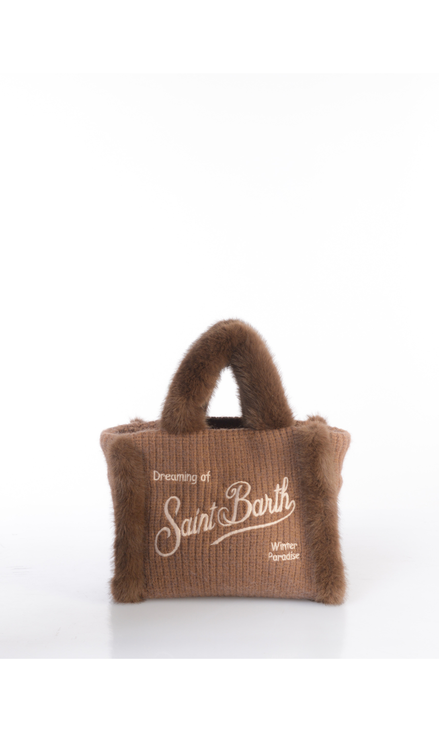 borsa a mano da donna Mc2 Saint Barth Mini con profili peluche