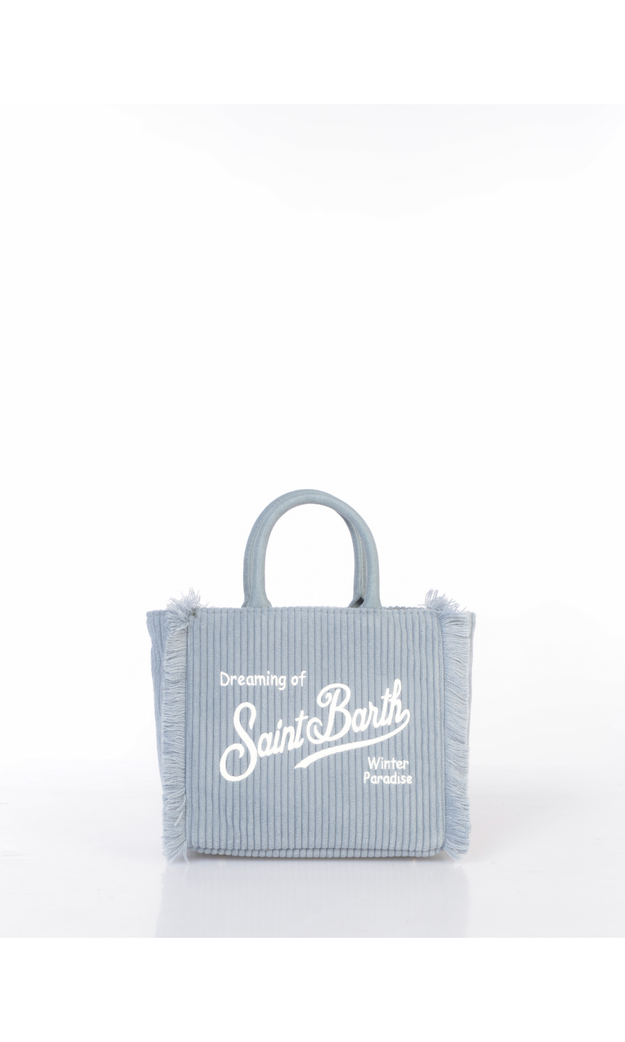 borsa a mano da donna Mc2 Saint Barth Mini effetto velluto rigato