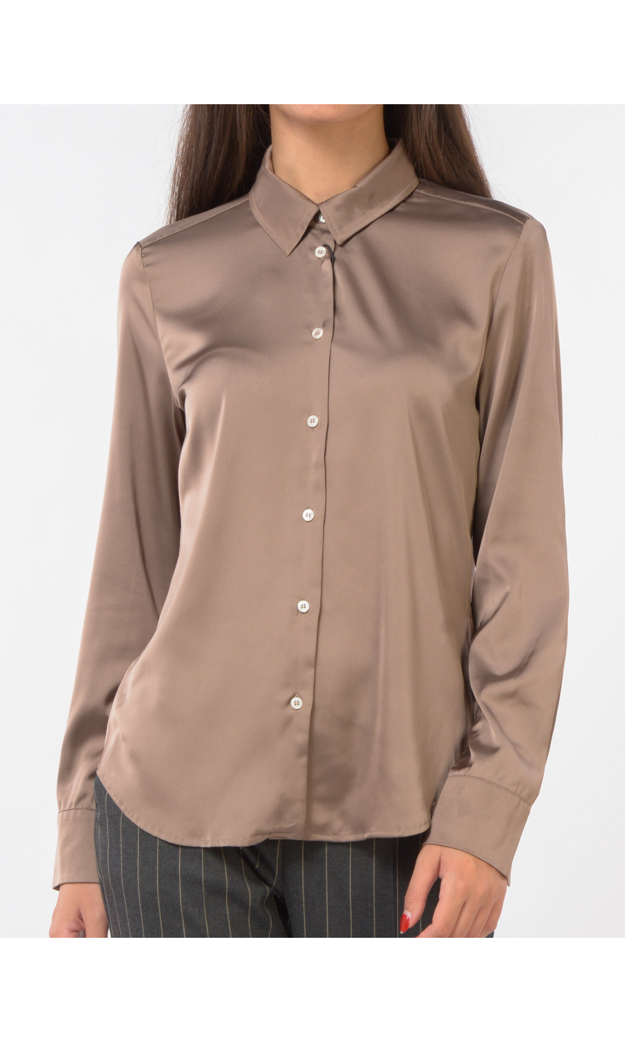 camicia da donna Emme By Marella a manica lunga effetto raso