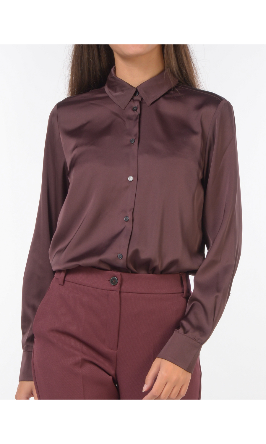 camicia da donna Emme By Marella a manica lunga effetto raso