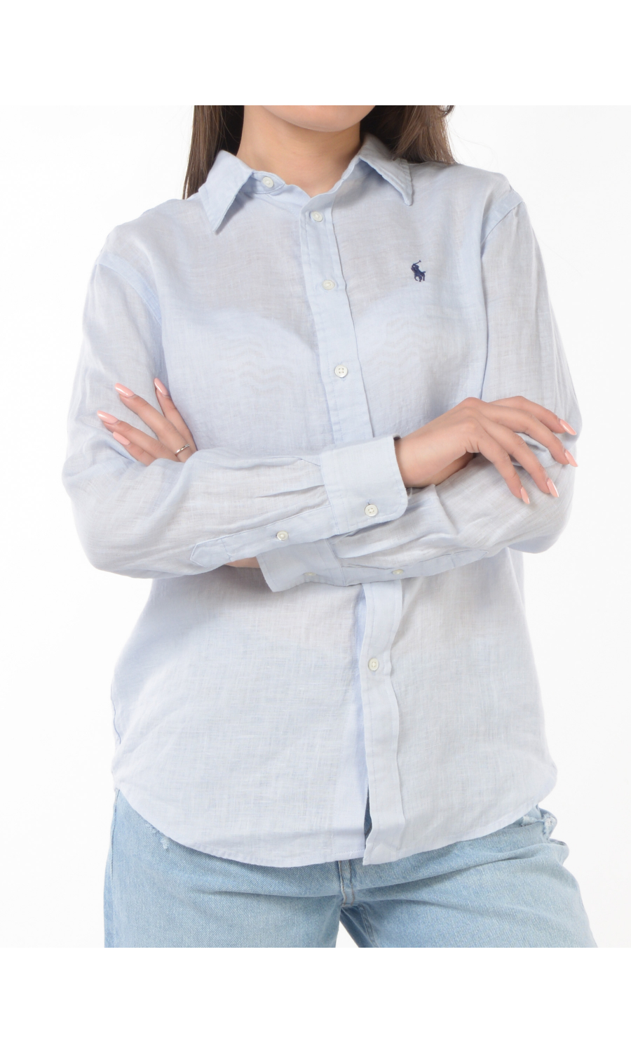 camicia da donna Ralph Lauren Classic Fit in lino