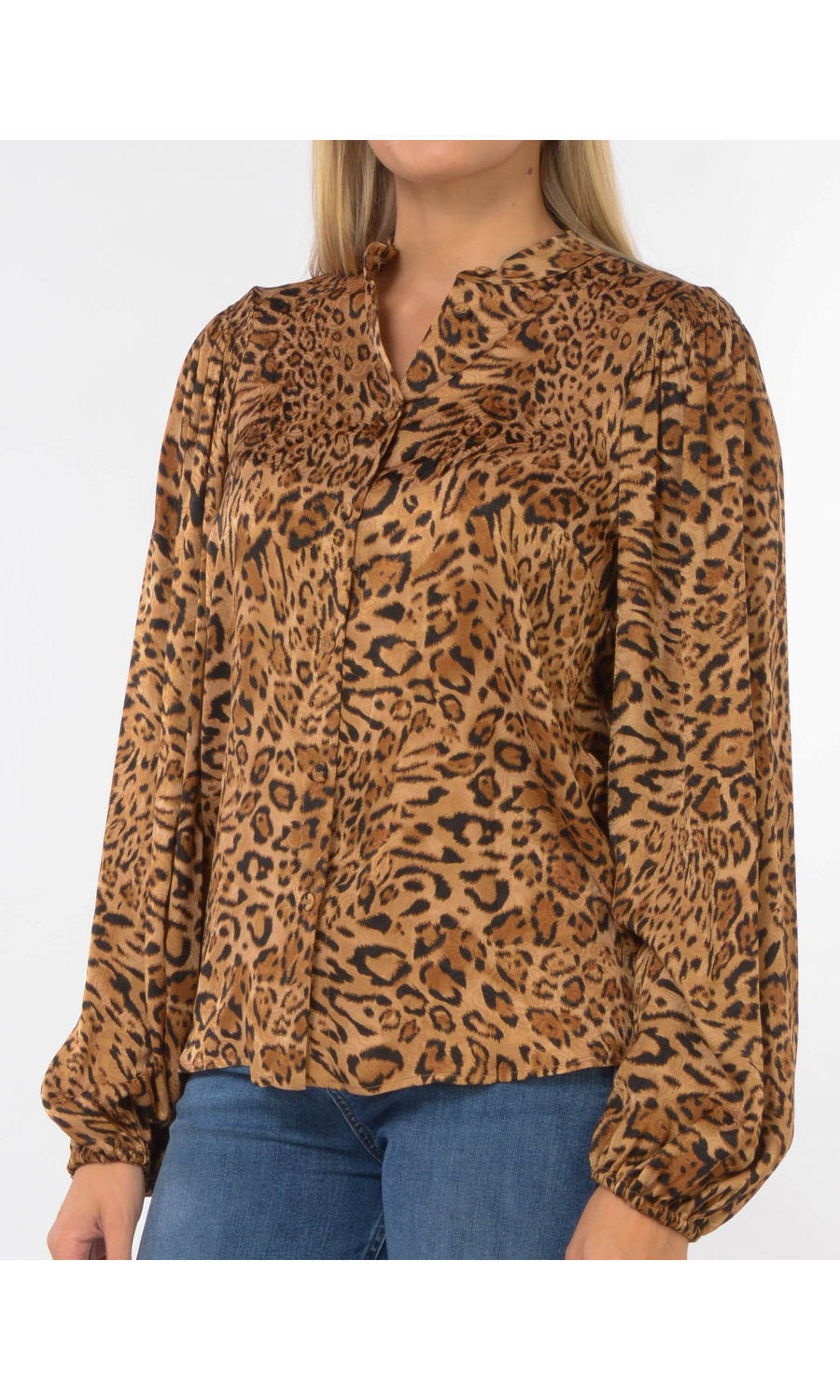 camicia da donna Twinset animalier a girocollo