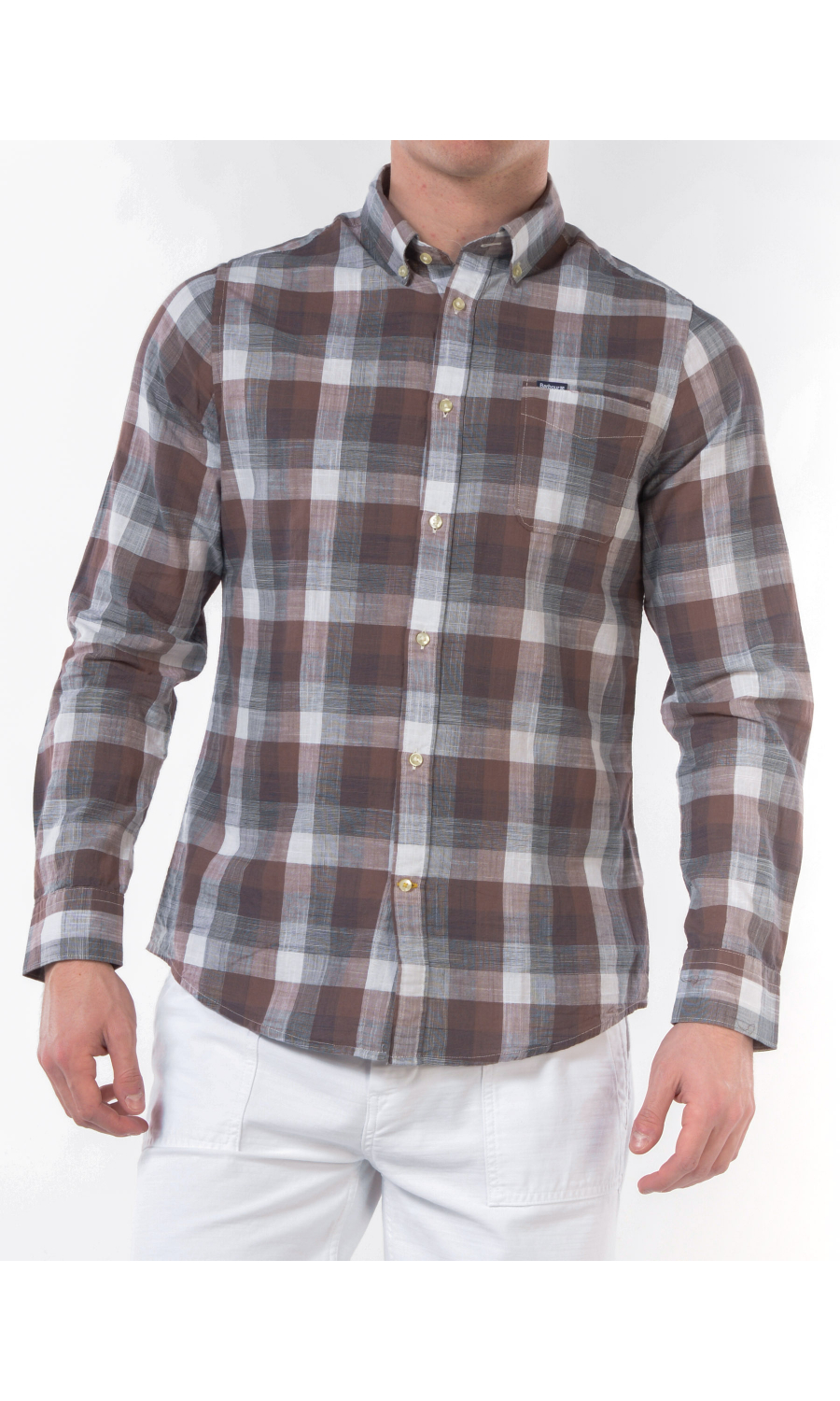 camicia da uomo Barbour a quadri Tailored Fit