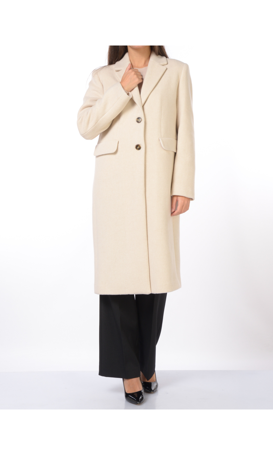 cappotto da donna Emme By Marella in misto lana a monopetto