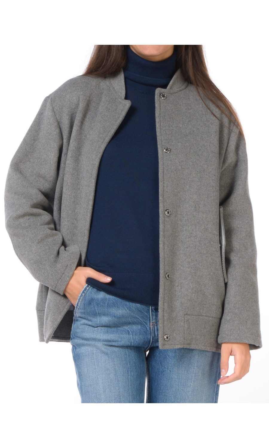 cappotto da donna Emme By Marella collo a fascetta con tasche