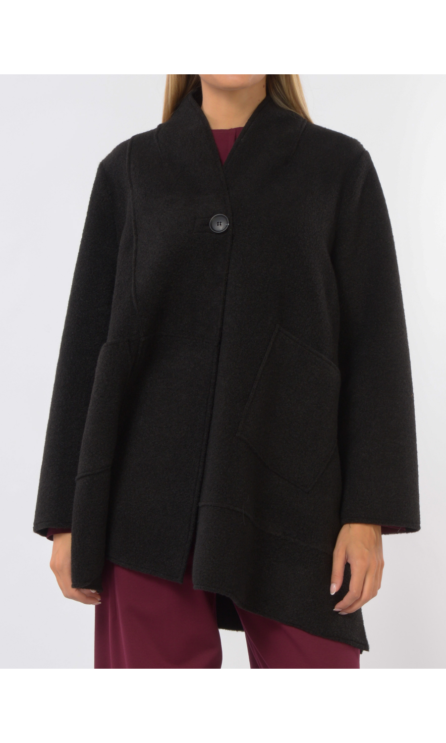 cappotto da donna Jurere effetto teddy con tasche