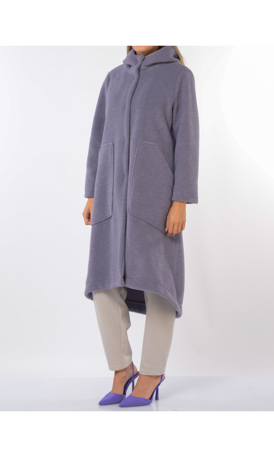 cappotto da donna Jurere con cappuccio e maxi tasche