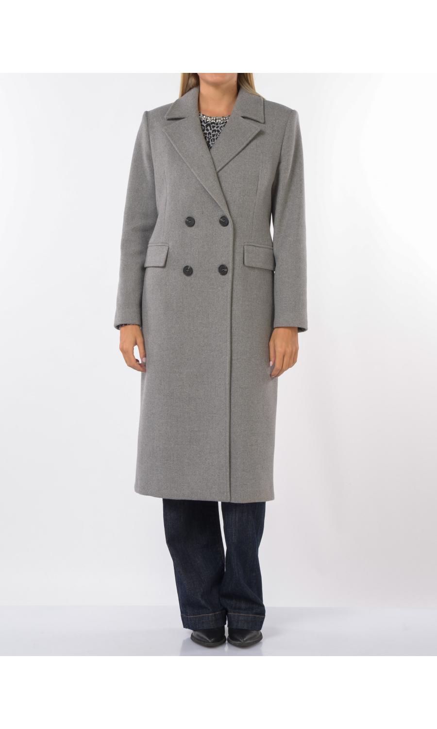 cappotto da donna Kaos a doppiopetto con tasche