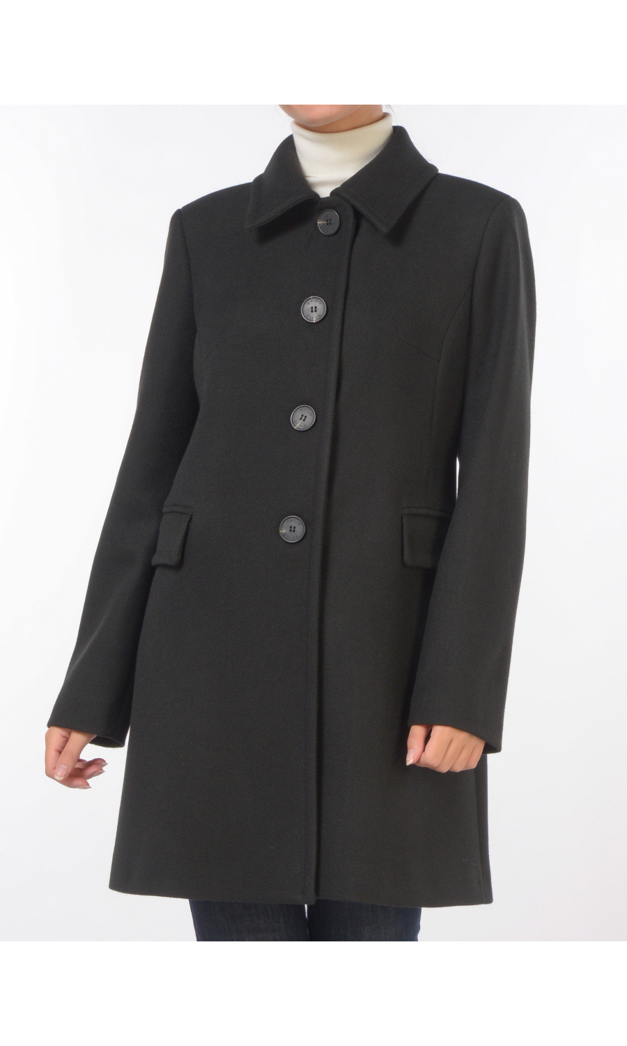 cappotto da donna Kaos a monopetto effetto riga