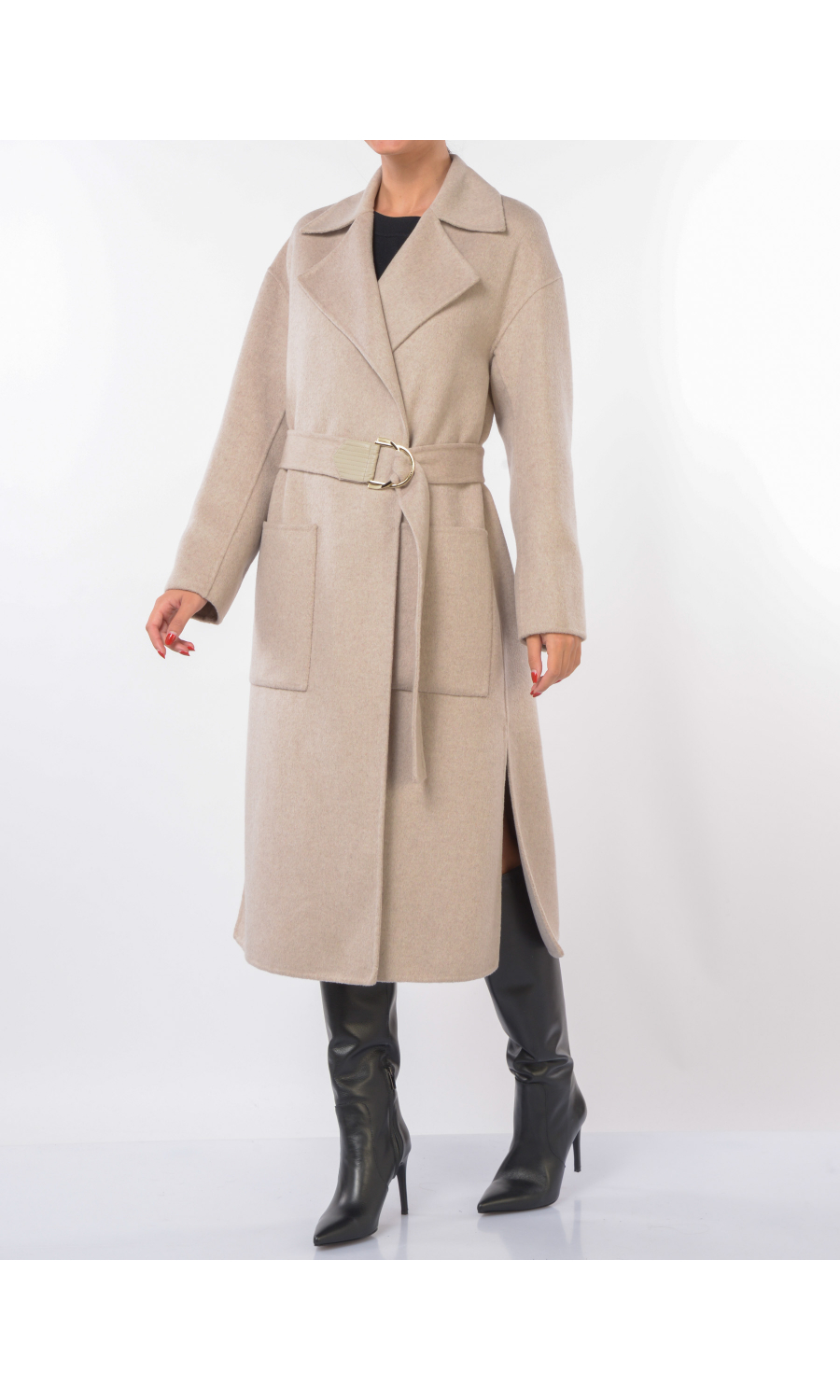 cappotto da donna Liu Jo in misto lana con cintura