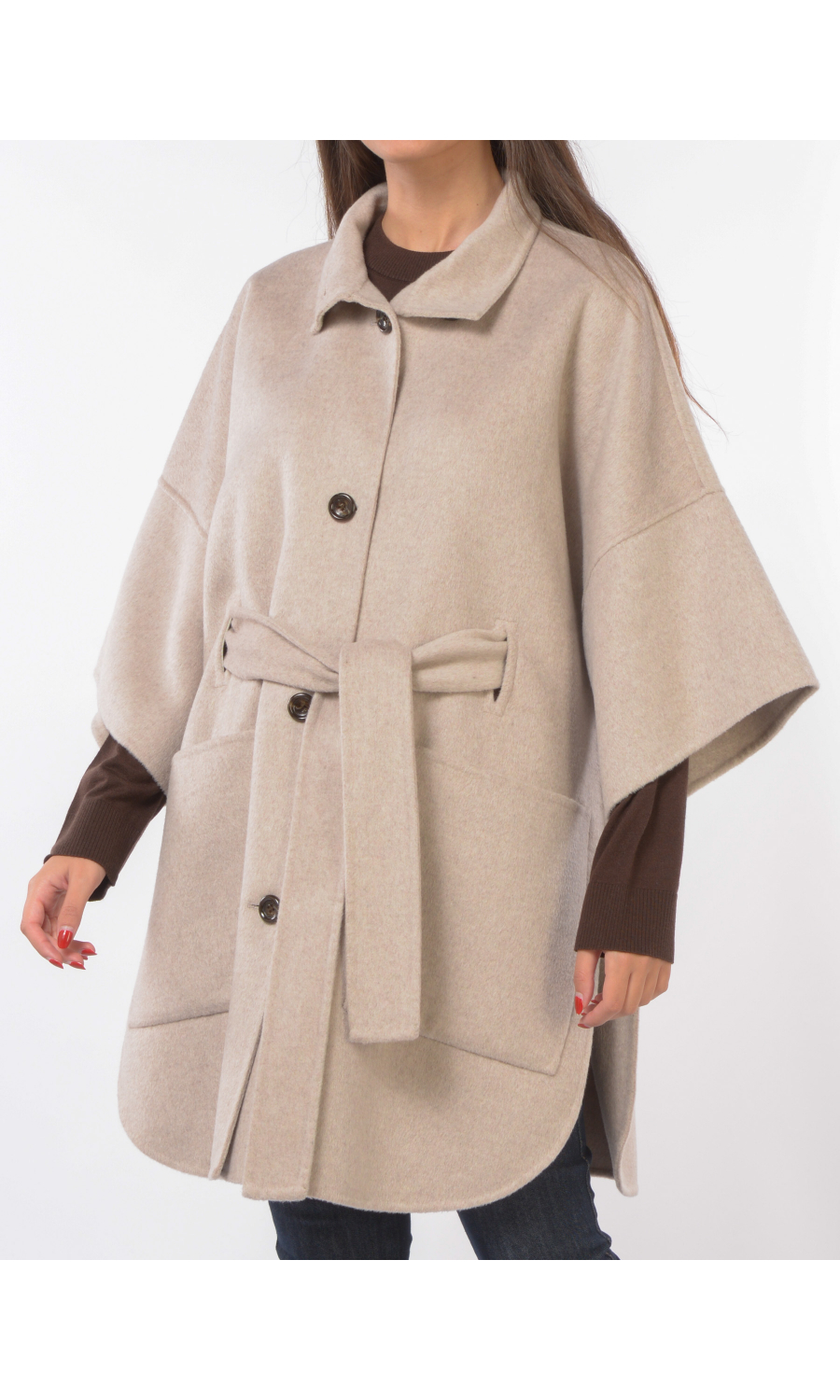 cappotto da donna Liu Jo a kimono in misto lana