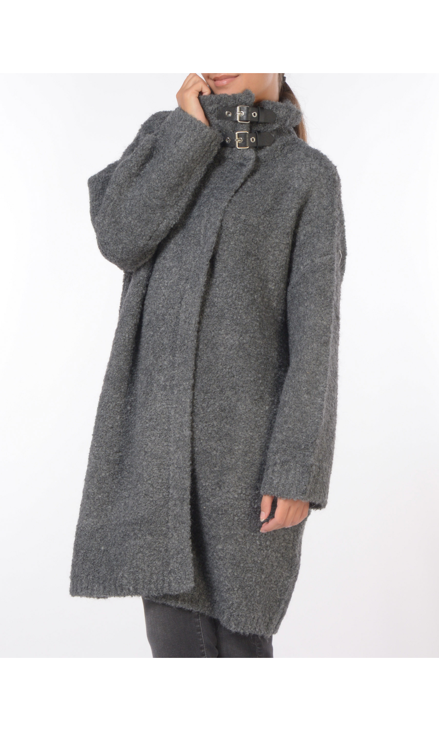 cappotto da donna Liu Jo boucle con fibbie