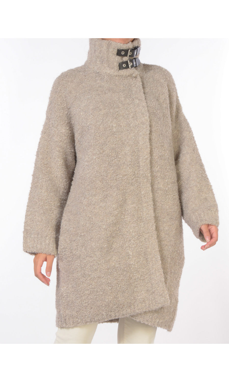 cappotto da donna Liu Jo boucle con fibbie