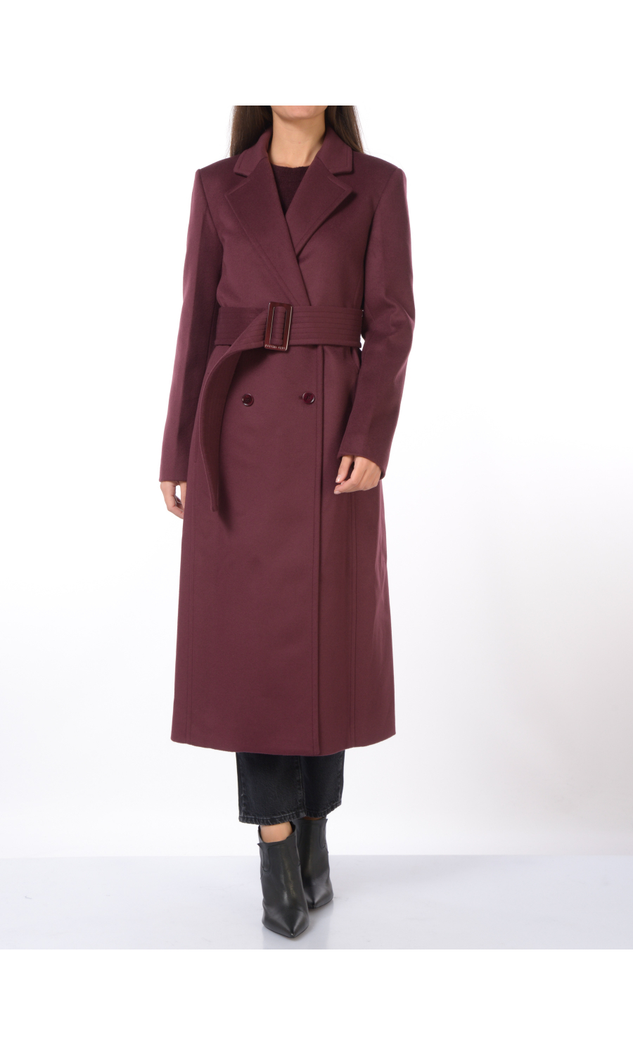 cappotto da donna Patrizia Pepe in lana a doppiopetto