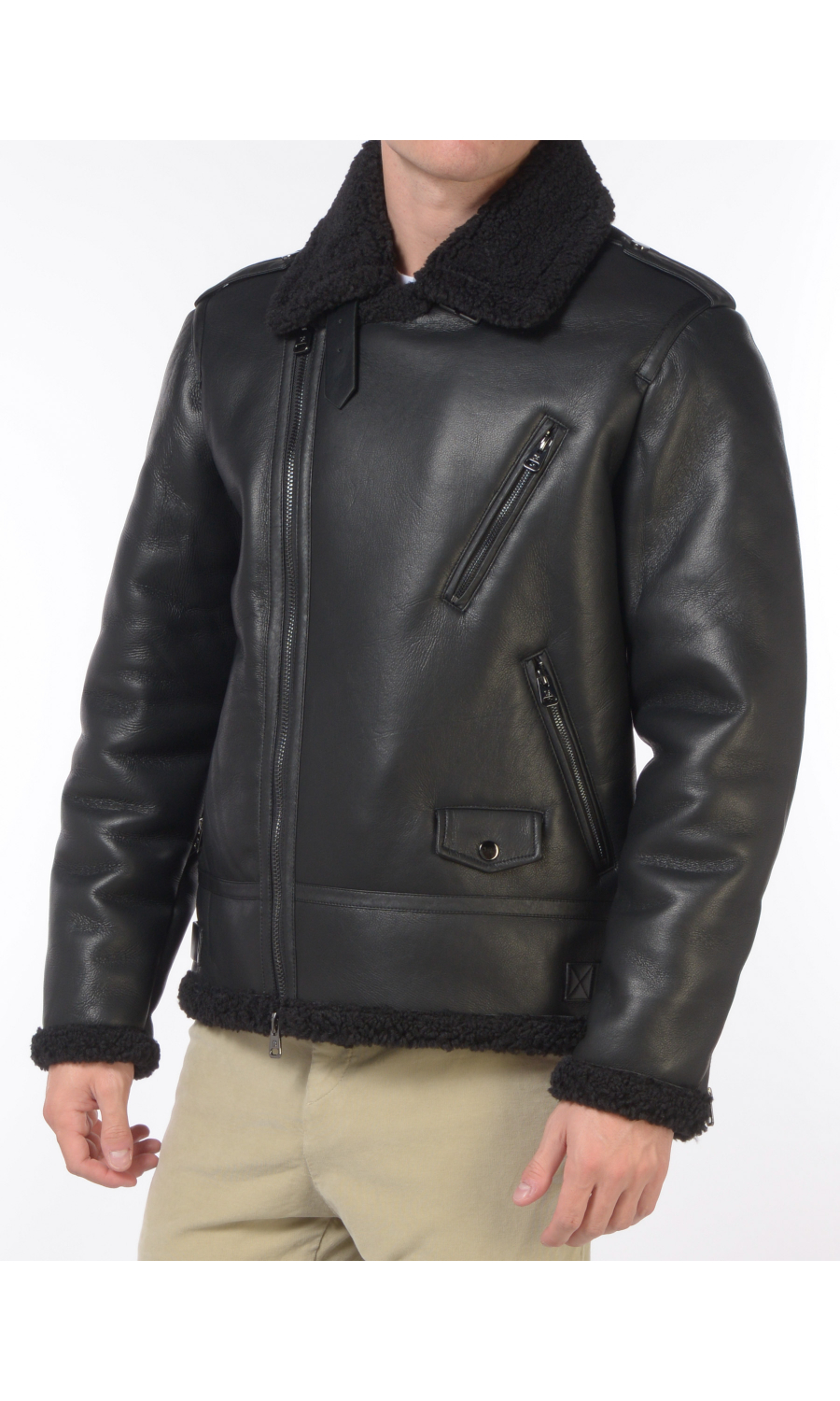 giubbino da uomo Daniele Alessandrini ecomontone con tasche