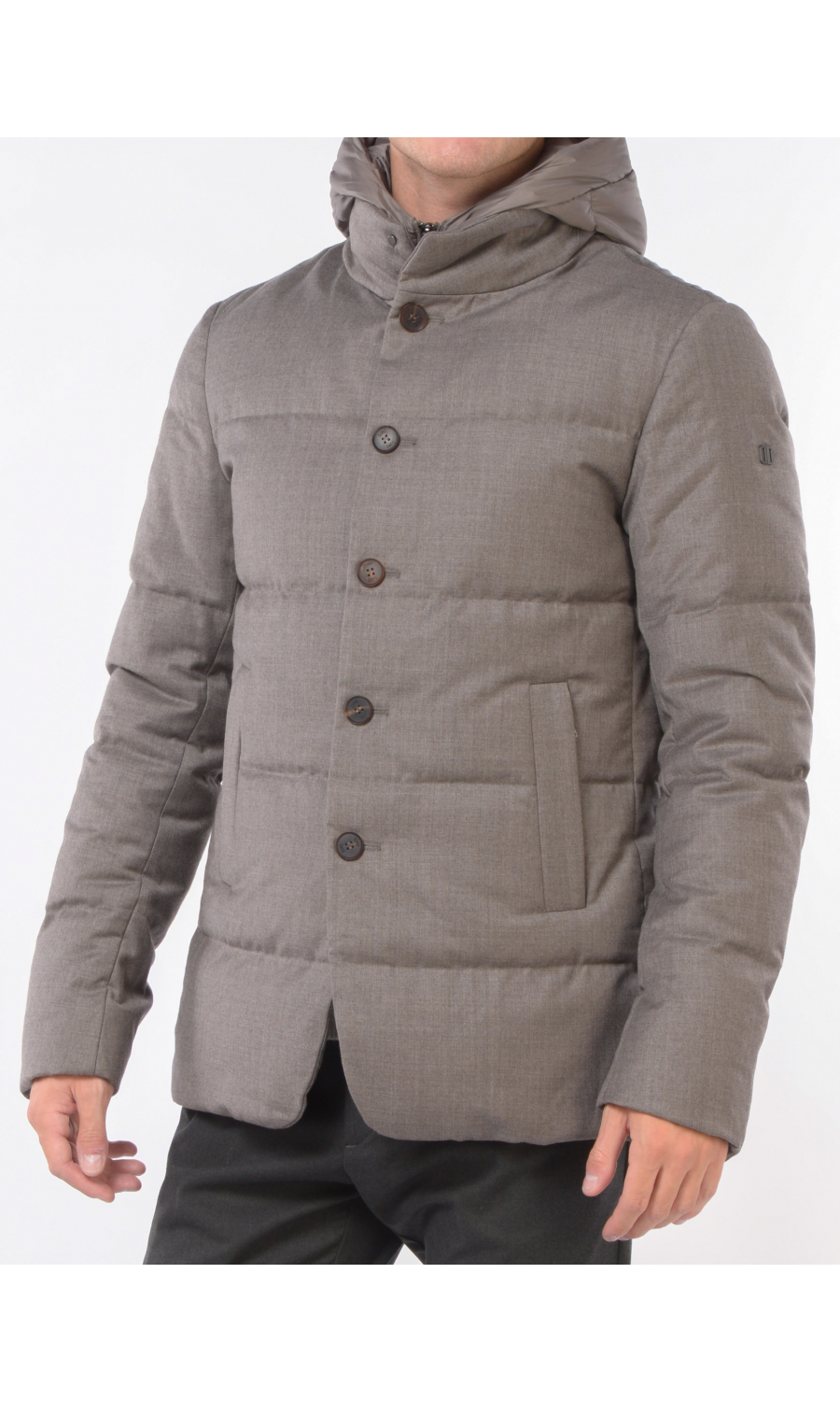 giubbino da uomo Duno in lana con stacchino