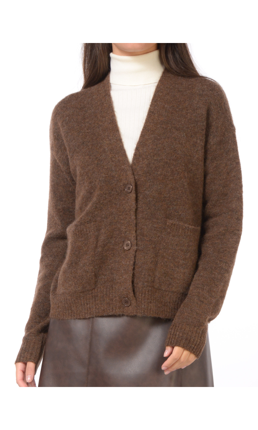 cardigan da donna Icona By Kaos in lana e alpaca con tasche