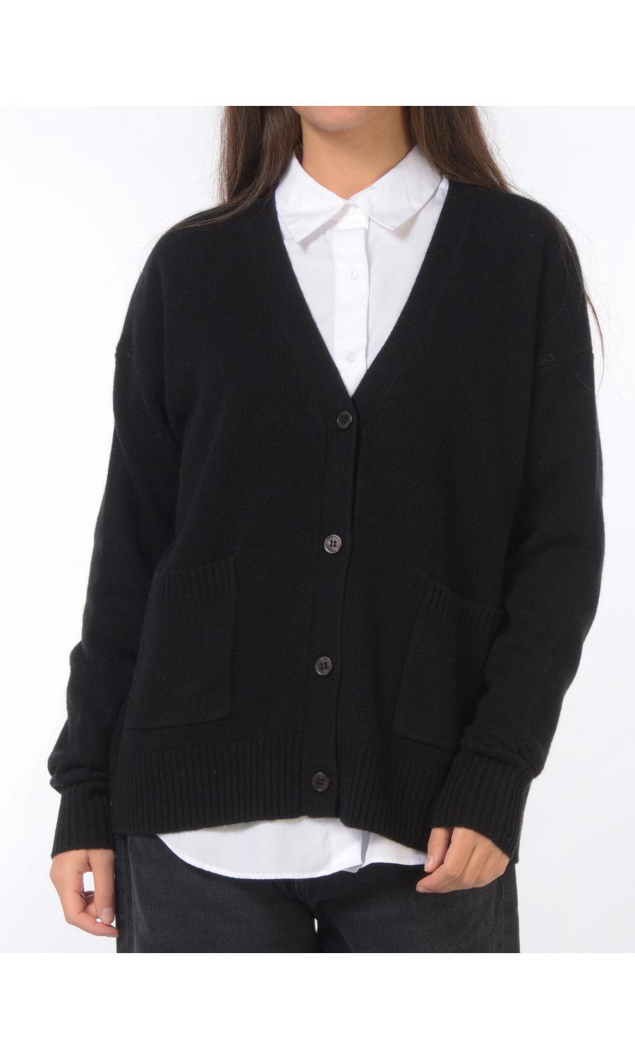 cardigan da donna Kaos lungo con tasche
