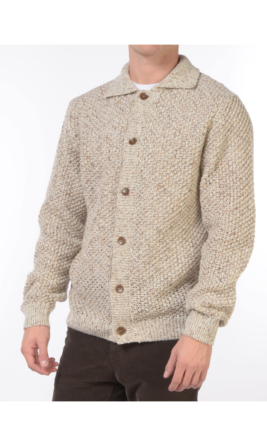 maglia da uomo Jeordies lavorazione grossa con bottoni