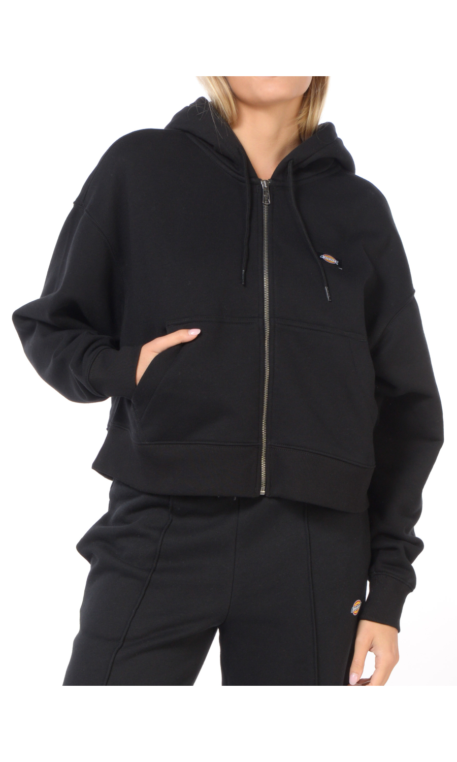 felpa da donna Dickies con cappuccio e zip