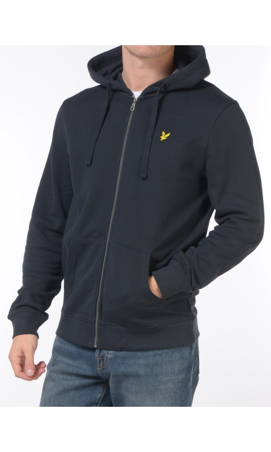 felpa da uomo Lyle&Scott co nzip e cappucio