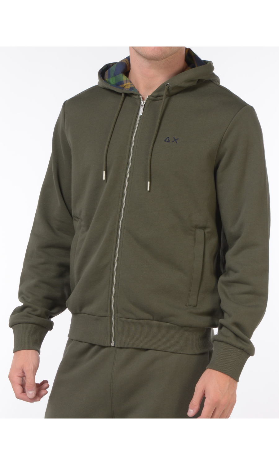 felpa da uomo Sun68 con zip e cappuccio