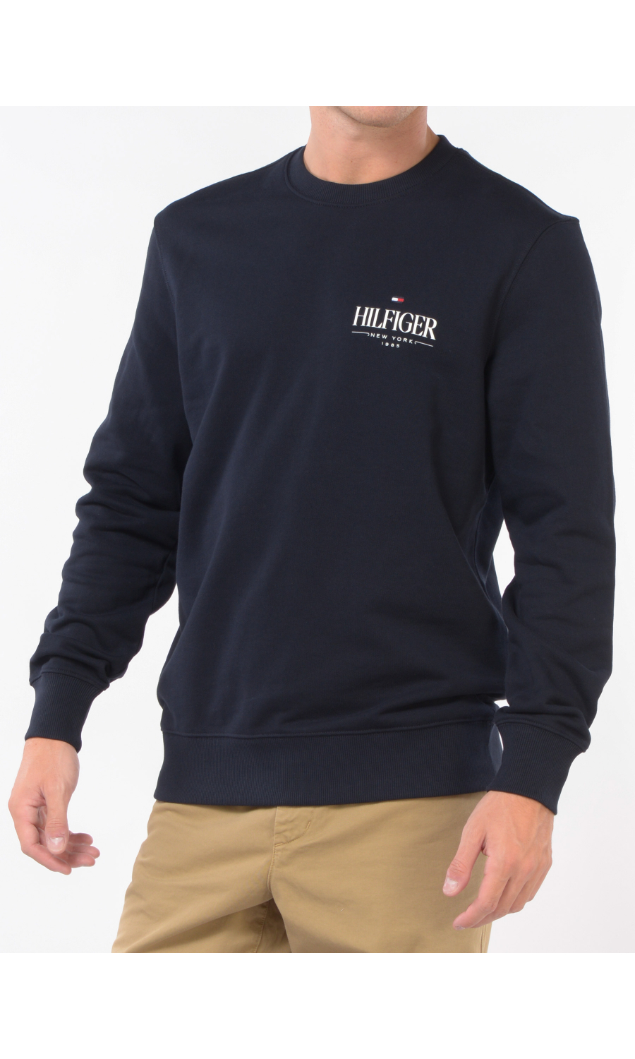 felpa da uomo Tommy Hilfiger girocollo con logo