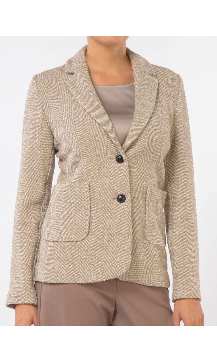 giacca da donna Emme By Marella a monopetto con lavorazione a spina