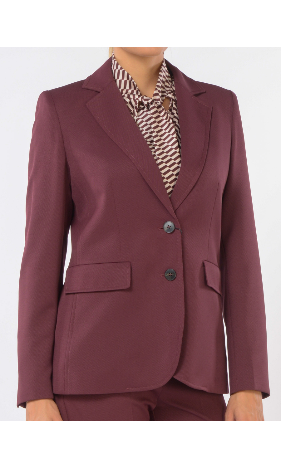 giacca da donna Emme By Marella effetto riga a monopetto