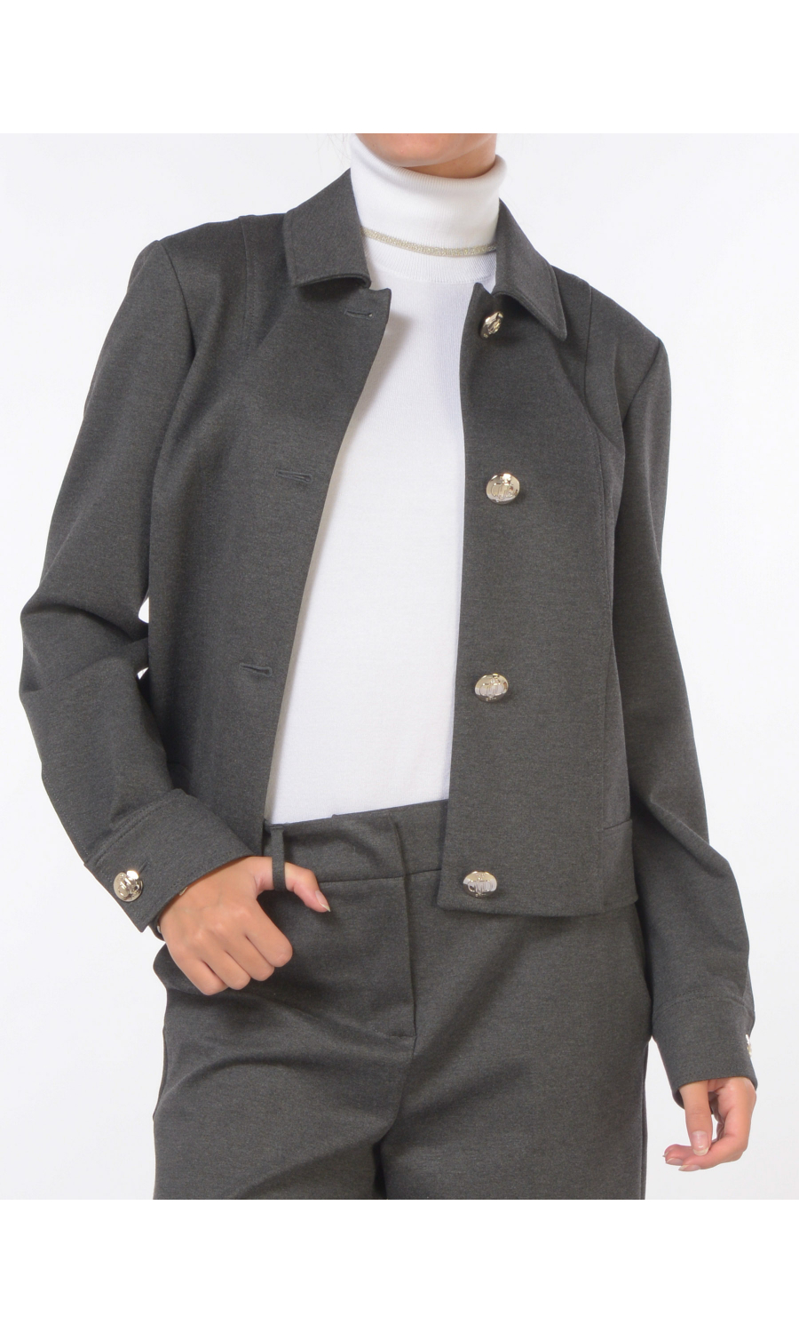 giacca da donna Liu Jo in jersey bottoni gioiello