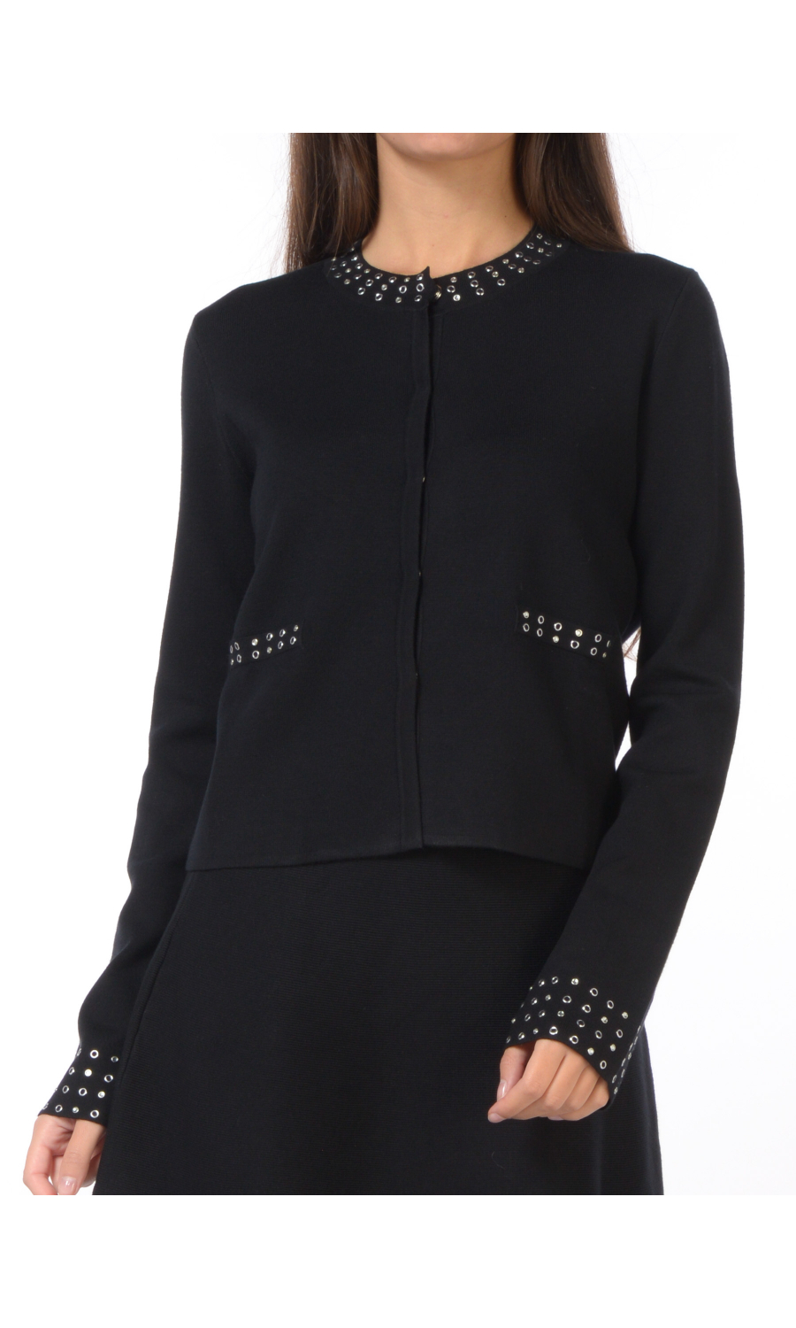 giacca da donna Liu Jo in maglia con piccole borchie