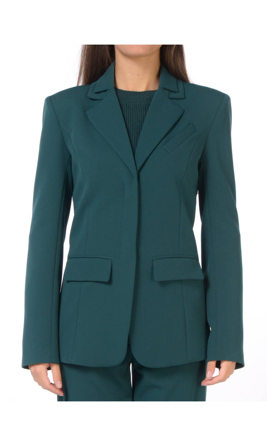 giacca da donna Patrizia Pepe in crepe con doppio collo