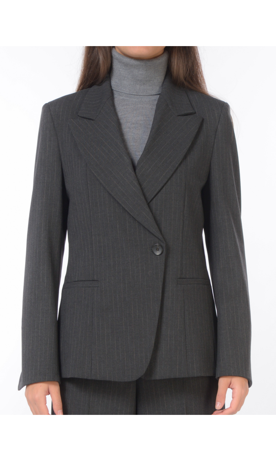 giacca da donna Seventy doppiopetto gessata