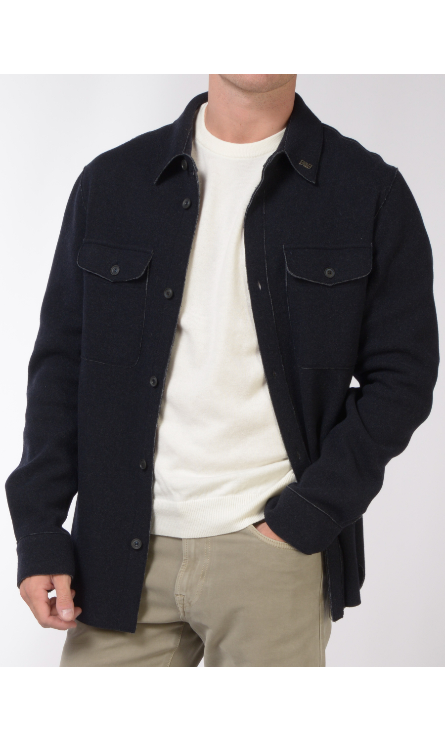 giacca da uomo Bob a camicia taglio vivo