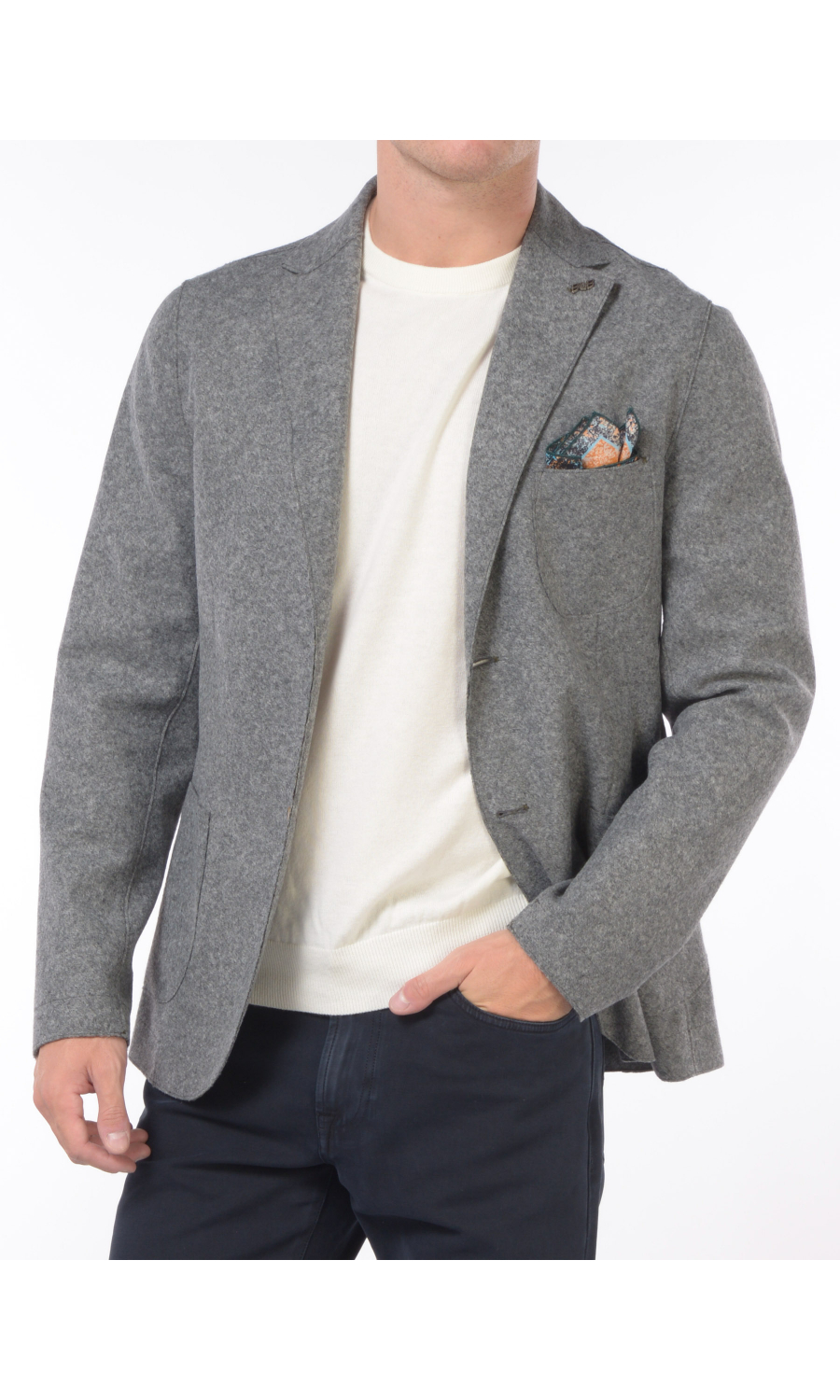 giacca da uomo Bob due bottoni sfoderata